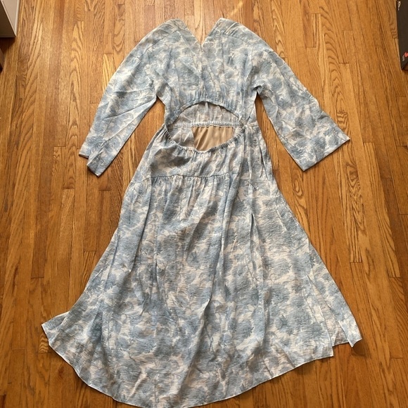 Vince Blue Floral Dress - Picture 4 of 5